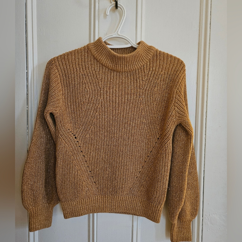 Zara Sparkly Gold Sweater